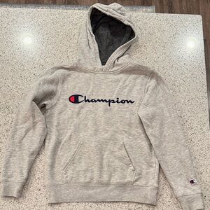 Champion Light Gray Pullover Hoodie
